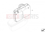 Inside pocket, official vehicle case - BMW Motorrad F 850 GS (0B09, 0B19) 2016
