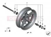 BMW Motorrad BMW 2016 C-Models C evolution (0C03) Front wheel