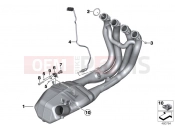 BMW Motorrad BMW 2016 S models S 1000 R (0D02, 0D12) Exhaust manifold