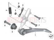 BMW Motorrad BMW 2016 S models S 1000 R (0D02, 0D12) Brake pedal