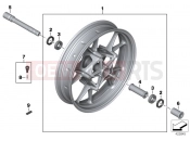 BMW Motorrad BMW 2016 S models S 1000 R (0D02, 0D12) Cast rim, front