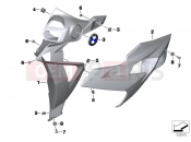 BMW Motorrad BMW 2016 S models S 1000 R (0D02, 0D12) Fairing side section, front