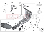 BMW Motorrad BMW 2016 S models S 1000 R (0D02, 0D12) HP Titanium exhaust system