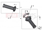 Handlebar grip, heated - BMW Motorrad HP4 (0D01, 0D11) 2014