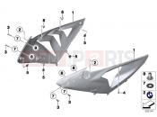 Fairing side section, front - BMW Motorrad HP4 (0D01, 0D11) 2014