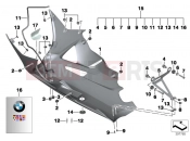 Engine spoiler in Carbon - BMW Motorrad HP4 (0D01, 0D11) 2014