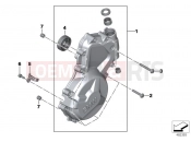 Engine housing cover, left - BMW Motorrad S 1000 R (0D02, 0D12) 2014
