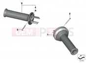 Handlebar grips - BMW Motorrad S 1000 R (0D02, 0D12) 2014