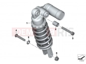 Spring strut, rear - BMW Motorrad S 1000 R (0D02, 0D12) 2014