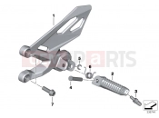 Footrest, front - BMW Motorrad S 1000 R (0D02, 0D12) 2014