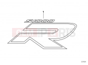 Model lettering - BMW Motorrad S 1000 R (0D02, 0D12) 2014