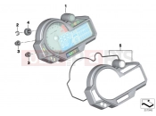 Instrument cluster - BMW Motorrad S 1000 R (0D02, 0D12) 2014