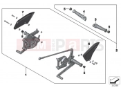 HP Footpeg system - BMW Motorrad S 1000 R (0D02, 0D12) 2014