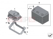 Retrofit antitheft alarm system - BMW Motorrad S 1000 R (0D02, 0D12) 2014