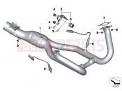 Exhaust manifold - BMW Motorrad R 1200 R (0A04, 0A14) 2014