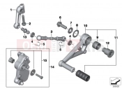 Outside shift-control components - BMW Motorrad R 1200 R (0A04, 0A14) 2014