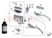 Clutch control assembly - BMW Motorrad R 1200 R (0A04, 0A14) 2014