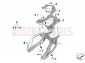 Bracket f top case - BMW Motorrad R 1200 R (0A04, 0A14) 2014