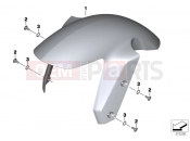 Front wheel fender - BMW Motorrad R 1200 R (0A04, 0A14) 2014