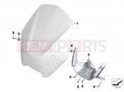 Windshield, high - BMW Motorrad R 1200 R (0A04, 0A14) 2014