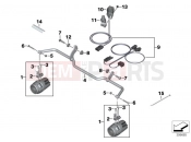 Retrofit LED auxiliary headlight - BMW Motorrad R 1200 R (0A04, 0A14) 2014