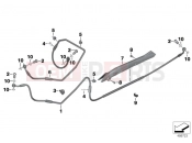 Brake lines - BMW Motorrad R 1200 RS (0A05, 0A15) 2014
