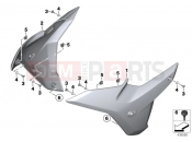 Fairing side panels - BMW Motorrad R 1200 RS (0A05, 0A15) 2014