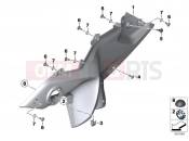Side trim panel - BMW Motorrad R 1200 RS (0A05, 0A15) 2014