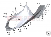 Trim cover upper section - BMW Motorrad R 1200 RS (0A05, 0A15) 2014