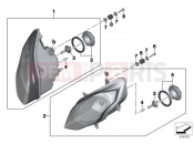 Headlight - BMW Motorrad R 1200 RS (0A05, 0A15) 2014