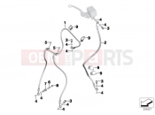 BMW Motorrad BMW 2014 C-Models C evolution (0C03) Brake lines, ABS, front