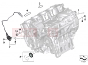 BMW Motorrad BMW 2012 S models HP4 (0D01, 0D11) Engine housing mounting parts
