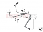 BMW Motorrad BMW 2012 S models HP4 (0D01, 0D11) External gearshift parts/Shift lever
