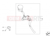 BMW Motorrad BMW 2012 S models HP4 (0D01, 0D11) Handbrake lever