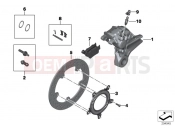 BMW Motorrad BMW 2012 S models HP4 (0D01, 0D11) Rear wheel brake