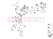 BMW Motorrad BMW 2012 S models HP4 (0D01, 0D11) Brake pipe front ABS