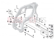 BMW Motorrad BMW 2012 S models HP4 (0D01, 0D11) Engine mount - swing arm pivot