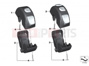 BMW Motorrad BMW 2012 S models HP4 (0D01, 0D11) Combination switch, handlebar, right