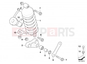Spring strut comfort - BMW Motorrad F 650 CS 04 (0177,0187) 2004