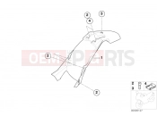 Wheel cover, rear - BMW Motorrad F 650 CS 04 (0177,0187) 2004