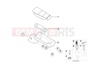 Footrest, front - BMW Motorrad F 650 CS 04 (0177,0187) 2004