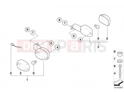 Turn indicator - BMW Motorrad F 650 CS 04 (0177,0187) 2004