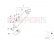 BMW Motorrad BMW 2004 R-Models 4V R 850 R 02 (0428) Rear muffler