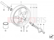 BMW Motorrad BMW 2004 R-Models 4V R 850 R 02 (0428) Cast rim, front