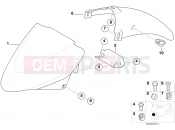 BMW Motorrad BMW 2004 R-Models 4V R 850 R 02 (0428) Front wheel mudguard