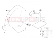 BMW Motorrad BMW 2004 R-Models 4V R 850 R 02 (0428) Windshield Speedster