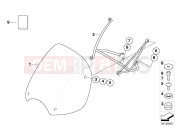 BMW Motorrad BMW 2004 R-Models 4V R 850 R 02 (0428) Windshield, high