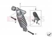 Spring strut, rear - BMW Motorrad R 1200 GS (0A01, 0A11) 2015