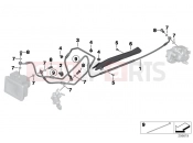 Brake pipe rear - BMW Motorrad R 1200 GS (0A01, 0A11) 2015