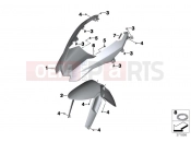 Front wheel fender - BMW Motorrad R 1200 GS (0A01, 0A11) 2015